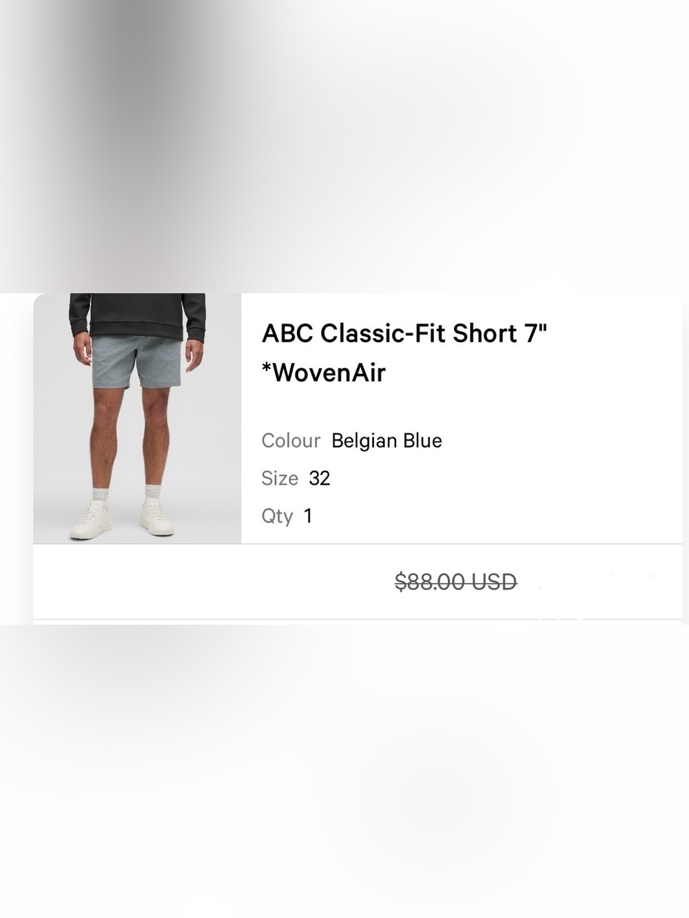 ABC Classic-Fit Short 7" WovenAir in Belgian Blue